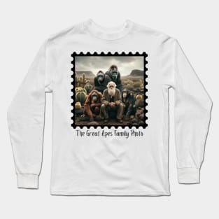 The Great Apes Family Photo Long Sleeve T-Shirt